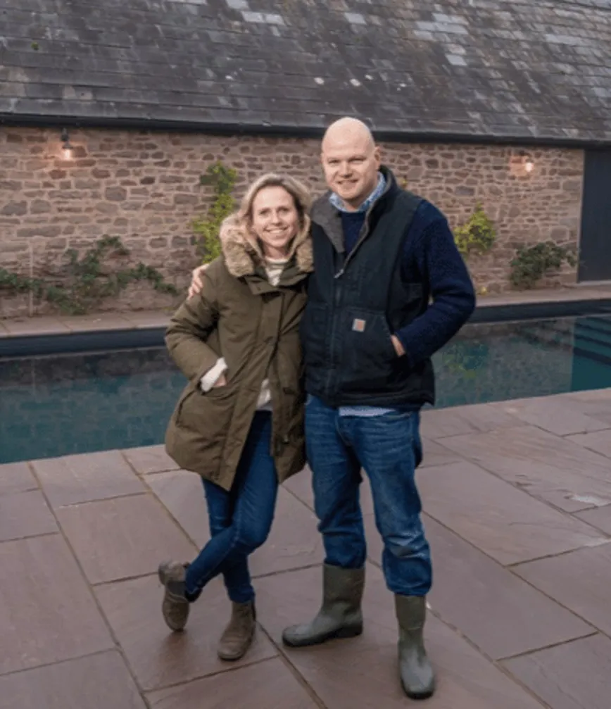 George and Lottie Ingledew, co-founders of Llantilio House.