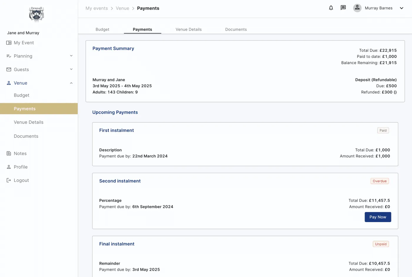 Hostology_ Customer Payment Plans